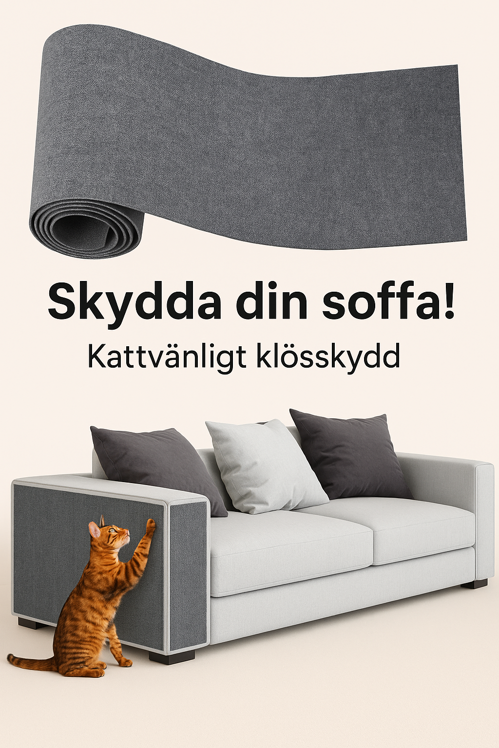 PawShield - Självhäftande Klösmatta